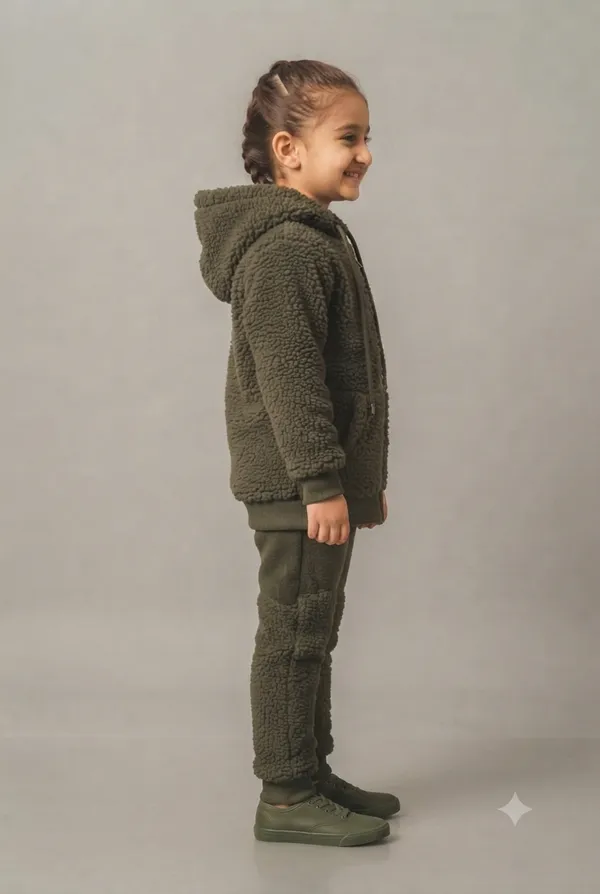 Olive_Fleece_Hooded_Tracksuit_Set_for_Girls
