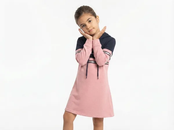 Pink_Hooded_A_Line_Dress_for_Girls