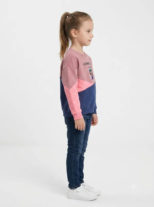 Pink_Cotton_Colorblock_Sweatshirt_for_Girls