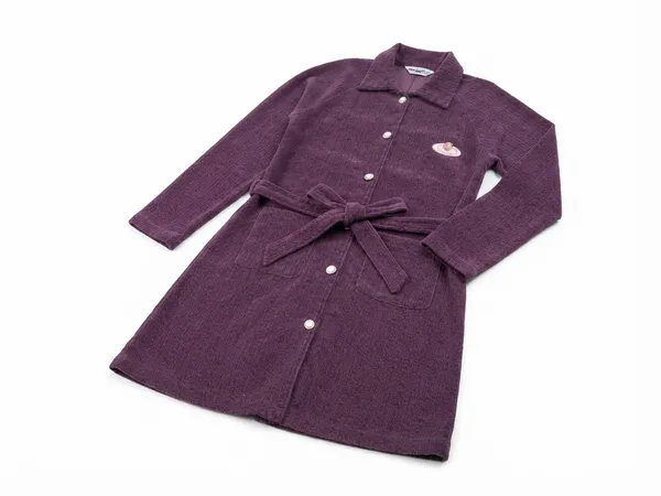 Purple_Textured_Shirt_Dress_for_Girls
