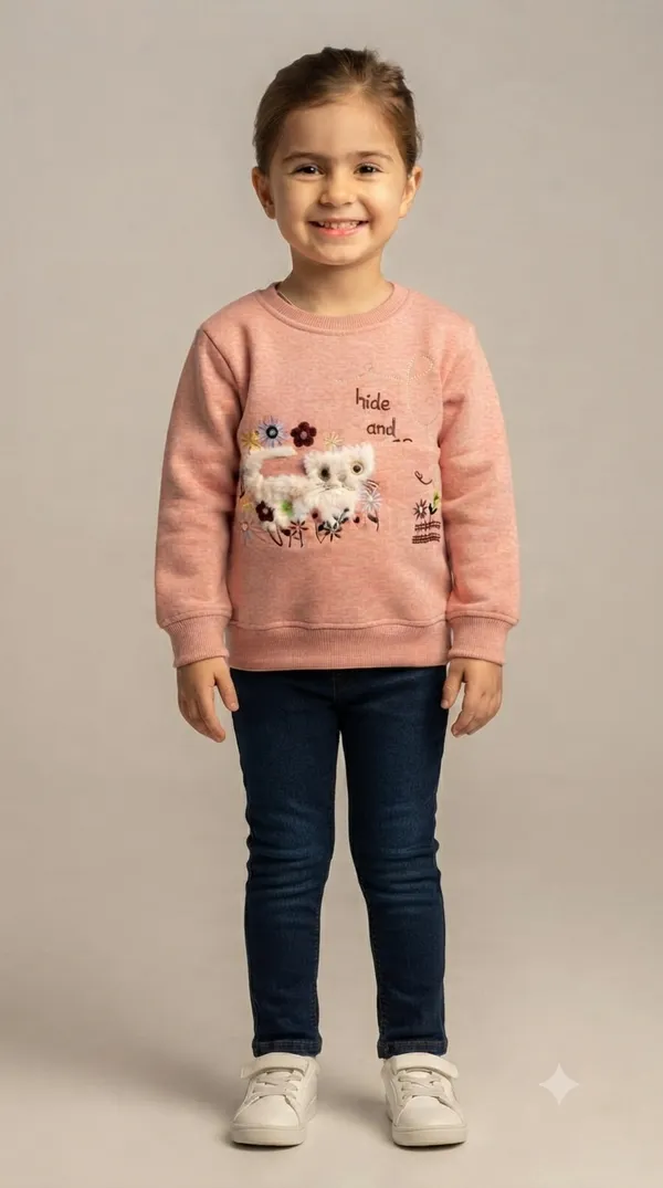Pink_Regular_Fit_Sweatshirt_for_Girls
