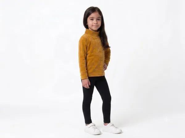 Mustard_Velvet_Turtleneck_Top_for_Girls