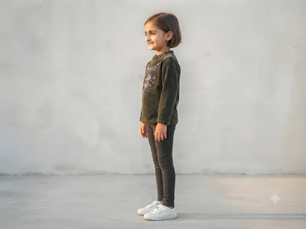 Olive_Velvet_Regular_Fit_Sweatshirt_for_Girls