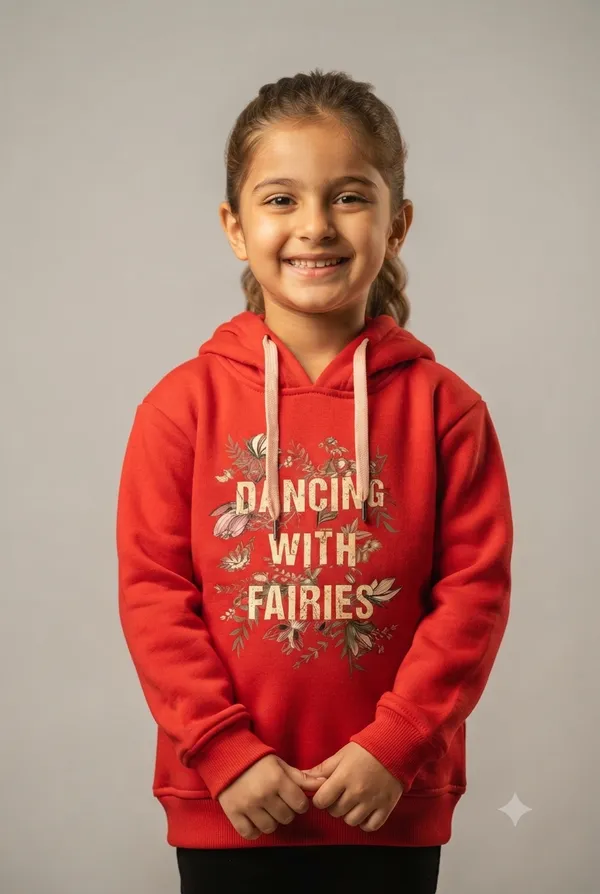 Red_Hooded_Sweatshirt_And_Leggings_Set_For_Girls