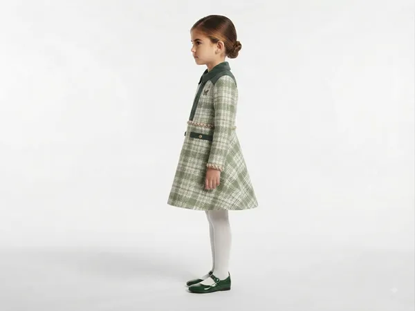 Green_Plaid_Long_Sleeve_Dress_for_Girls