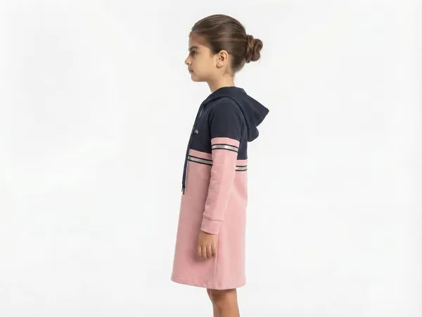Pink_Hooded_A_Line_Dress_for_Girls