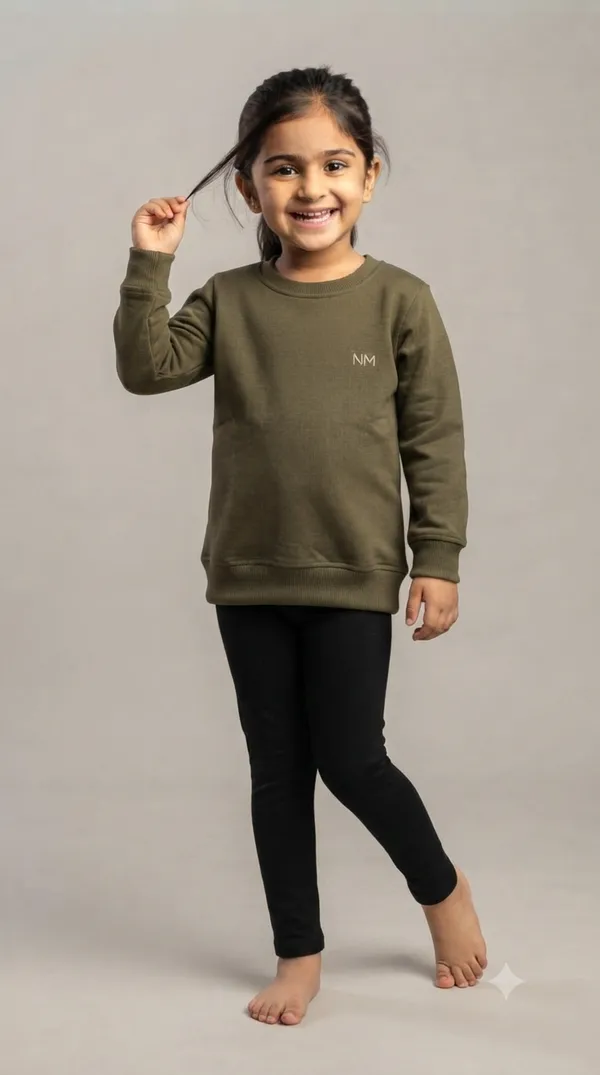 Olive_Green_Full_Sleeve_Sweatshirt_for_Girls