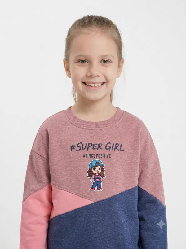 Pink_Cotton_Colorblock_Sweatshirt_for_Girls