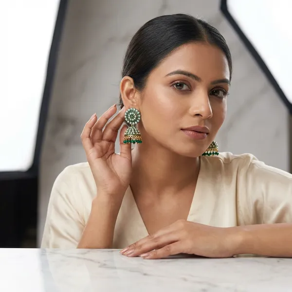 Green_Premium_Earrings_For_Women