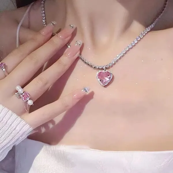 Pink_Heart_Crystal_Tennis_Necklace.