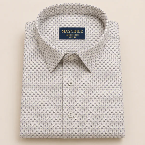 Maschile_White_And_Grey_Cotton_Premium_And_Elegant_Shirt_For_Men