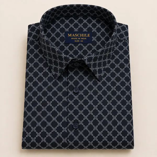 Maschile_Navy_Blue_Cotton_Premium_And_Elegant_Shirt_For_Men