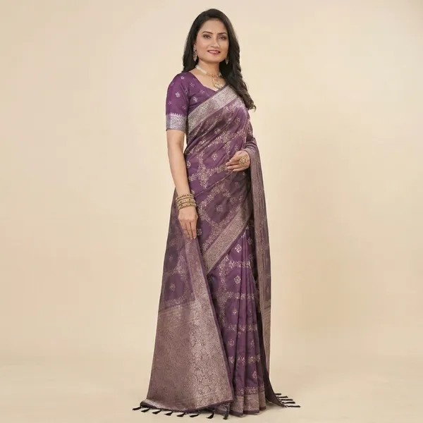 Maroon_Banarasi_Silk_Zari_Woven_Saree_For_Women