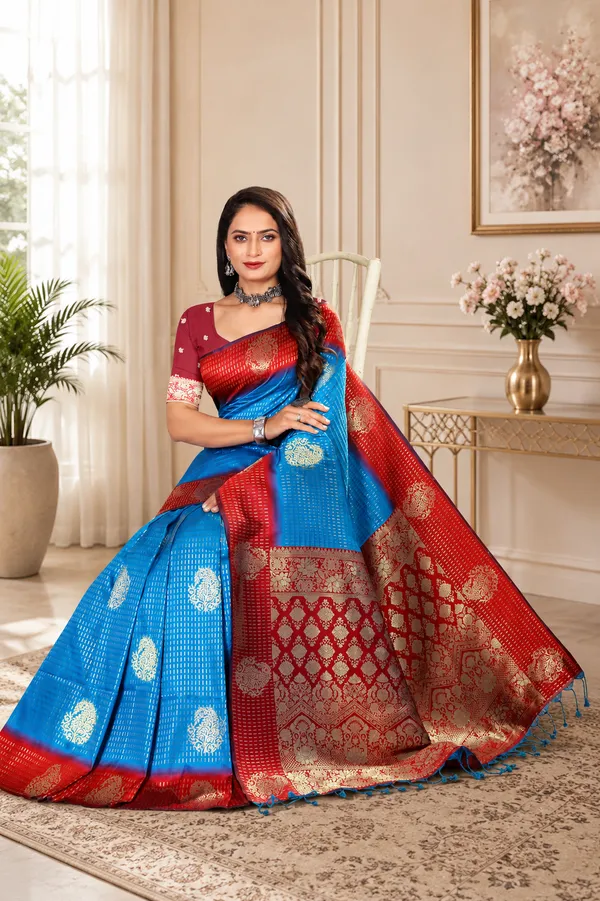 Silk_Temple_Border_Zari_Woven_Saree_For_Women