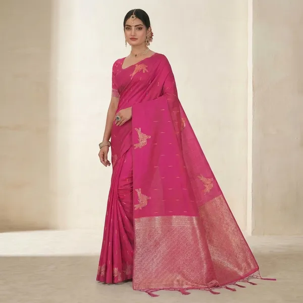 Pink_Silk_Zari_Woven_Saree_For_Women