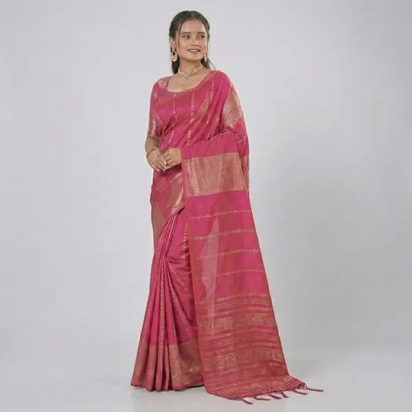 Silk_Zari_Woven_Geometric_Border_Saree_For_Women