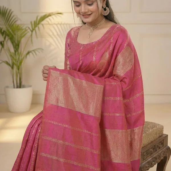 Silk_Zari_Woven_Geometric_Border_Saree_For_Women