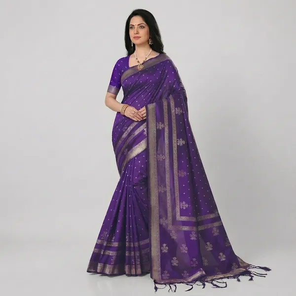 Purple_Cotton_Silk_Silver_Zari_Woven_Saree_For_Women