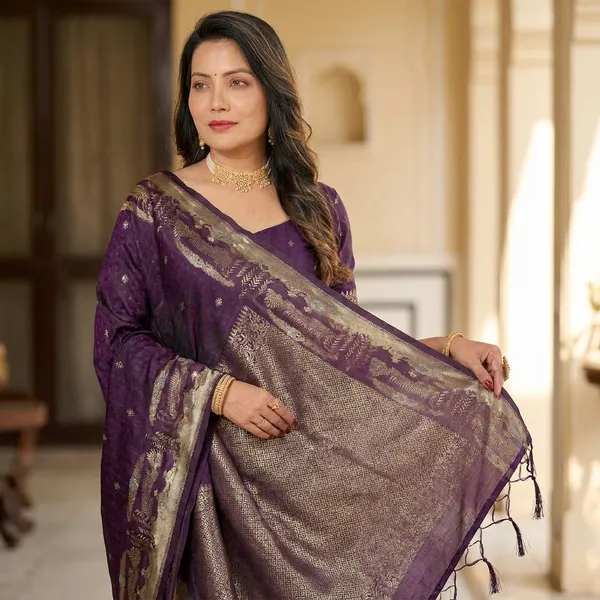 Purple_Silk_Woven_Zari_Buti_Saree_For_Women