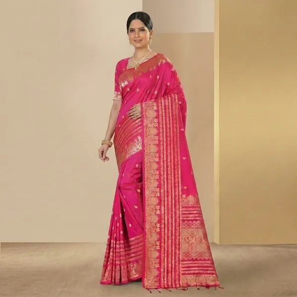 Pink_Banarasi_Silk_Zari_Woven_Saree_For_Women