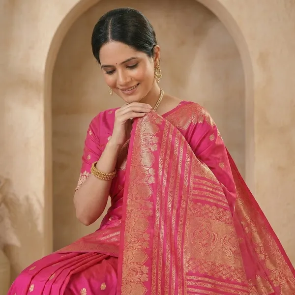 Pink_Banarasi_Silk_Zari_Woven_Saree_For_Women