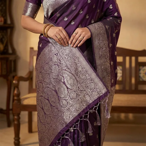 Banarasi_Silk_Silver_Zari_Woven_Border_Saree_For_Women