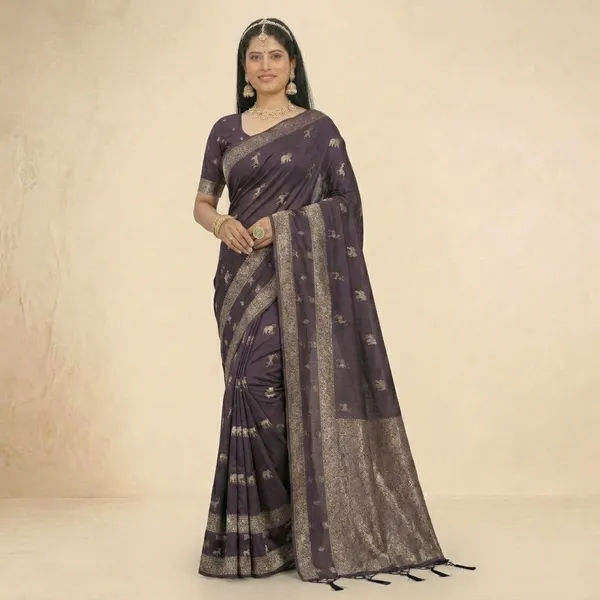 Purple_Banarasi_Silk_Gold_Zari_Woven_Saree_For_Women