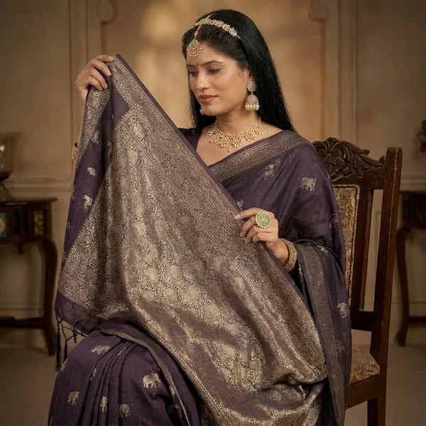 Purple_Banarasi_Silk_Gold_Zari_Woven_Saree_For_Women