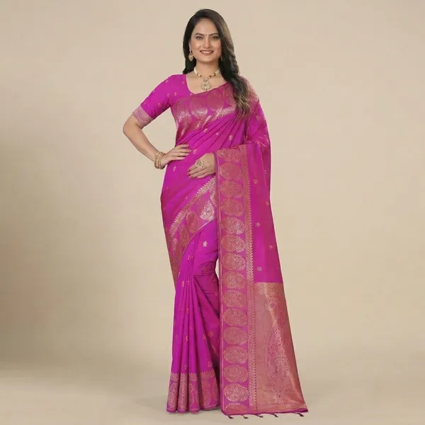 Multicolor_Banarasi_Silk_Zari_Woven_Saree_For_Women