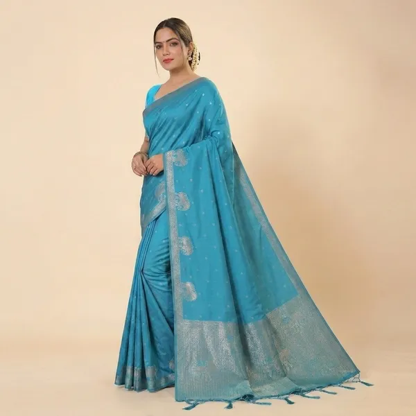 Silk_Woven_Elephant_Motif_Saree_For_Women