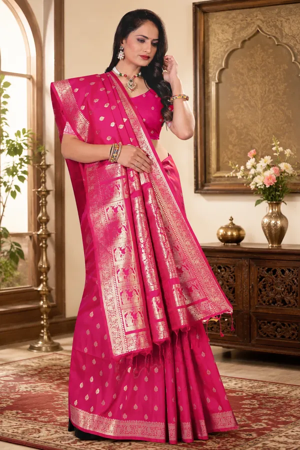 Pink_Banarasi_Silk_Zari_Woven_Saree_For_Women