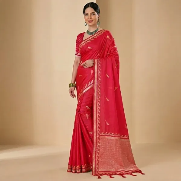Satin_Silk_Zari_Woven_Saree_For_Women