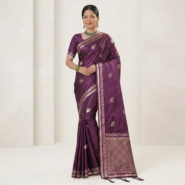 Purple_Satin_Silk_Zari_Woven_Saree_For_Women