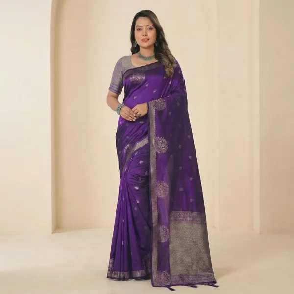 Violet_Silk_Gold_Zari_Brocade_Woven_Saree_For_Women