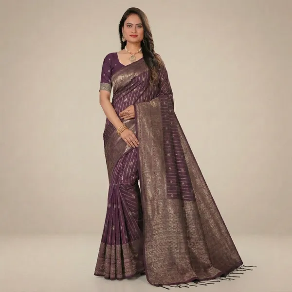 Maroon_Banarasi_Silk_Zari_Woven_Saree_For_Women