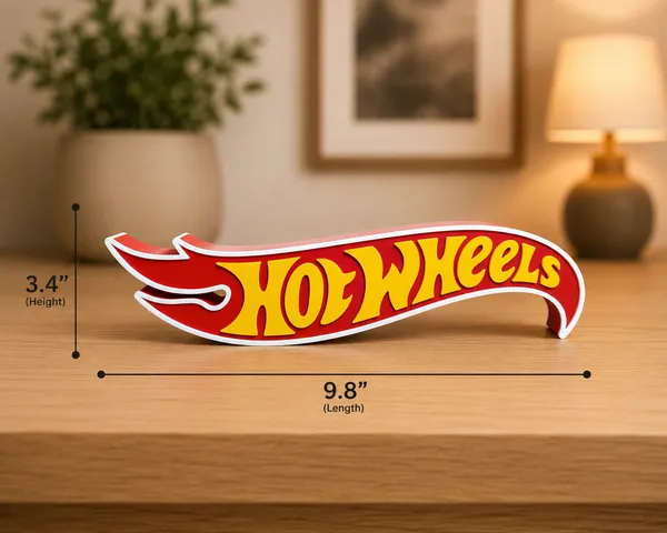Hot_Wheels_New_Logo_with_Premium_Finish_Desk_Decorative