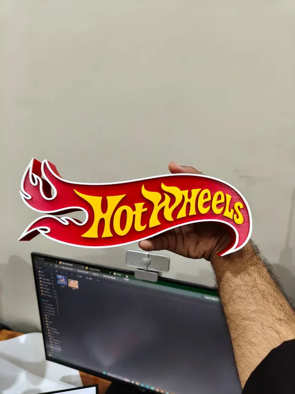 Hot_Wheels_Old_Logo_with_Premium_Finish_Desk_Decorative