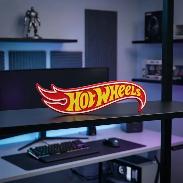 Hot_Wheels_New_Logo_with_Premium_Finish_Desk_Decorative