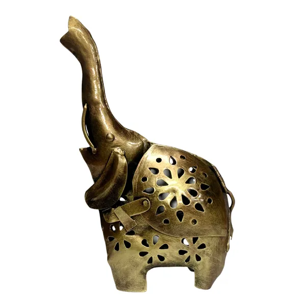 Golden_Handcrafted_Metal_Elephant_Tea_Light_Holder_For_Home_Decoration_And_Gift