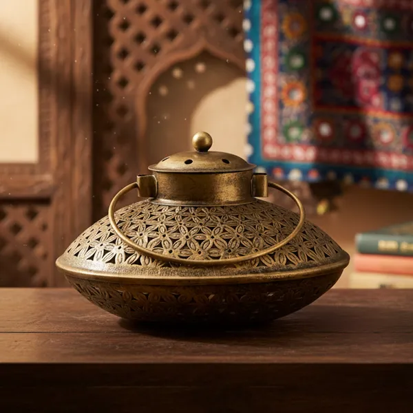 Golden_Handcrafted_Metal_Handi_Tea_Light_Holder_For_Home_Decoration_And_Gift