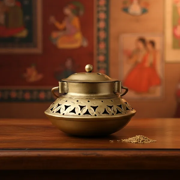 Golden_Handcrafted_Metal_Handi_Tea_Light_Holder_For_Home_Decoration_And_Gift