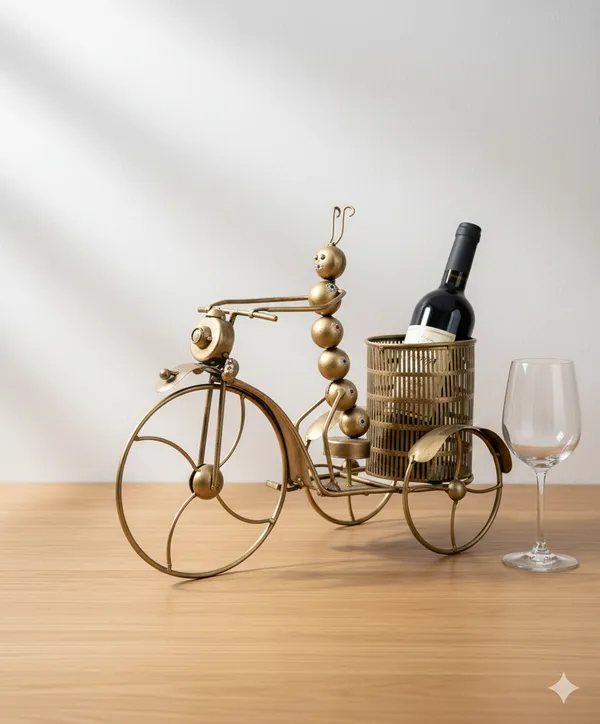 Golden_Iron_Wine_Rack_For_Home_Decor