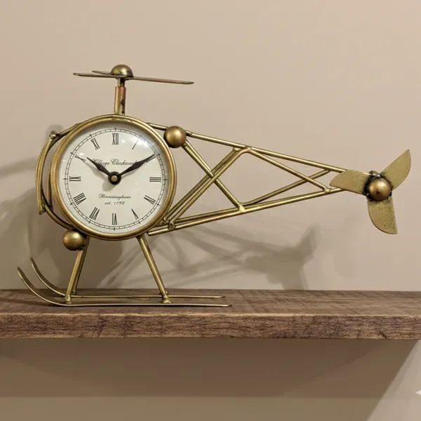 Golden_Analog_Helicopter_Clock_For_Home_Decor