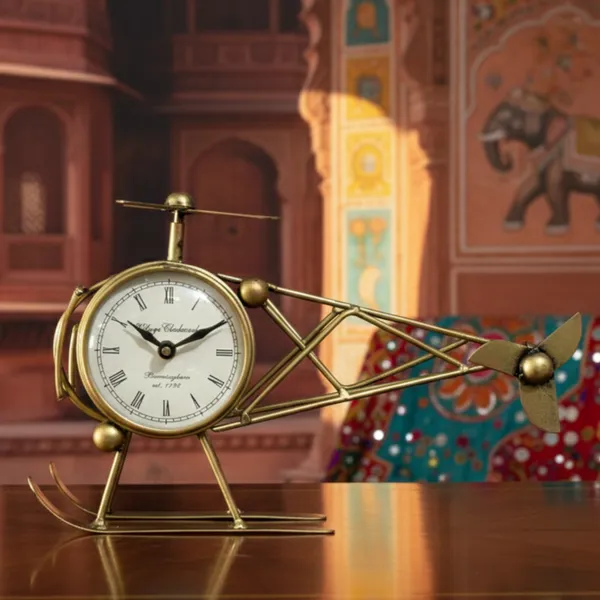 Golden_Analog_Helicopter_Clock_For_Home_Decor