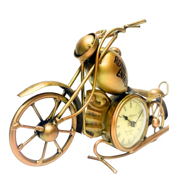 Golden_Analog_Bike_Clock_For_Home_Decor