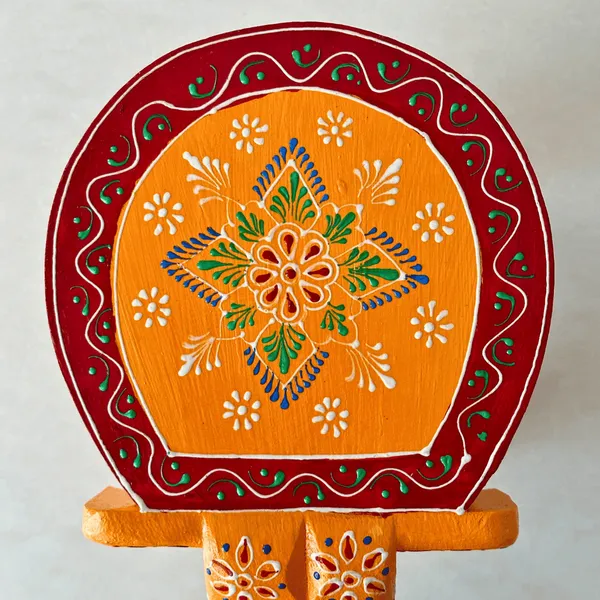Orange_Wooden_Elephant_Stool_Design_For_Home_Decor_And_Gifts_Decorative_Showpiece