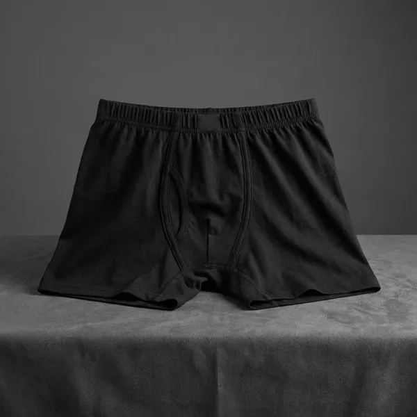 Black_100%_Cotton_Casual_Shorts_For_Men