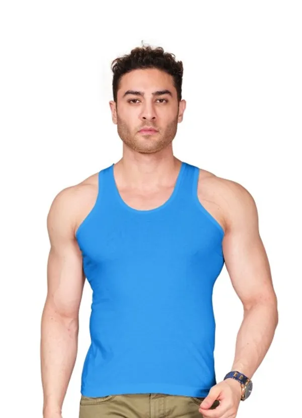 Sky_Blue_100%_Cotton_Sleeveless_Tank_Top_For_Men