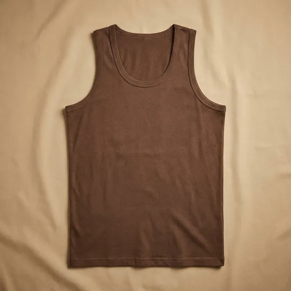 Brown_100%_Cotton_Sleeveless_Tank_Top_For_Men