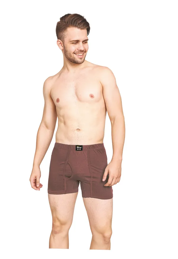 Brown_100%_Cotton_Casual_Shorts_For_Men